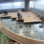 マンション　１日置床工事　乾式二重床（横浜市西区）