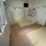 レンタルスタジオ　置床工事　乾式二重床（横浜市神奈川区）