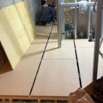 マンション　１日置床工事　乾式二重床（東京都渋谷区）