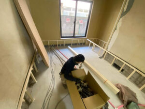 マンションテナント　置床工事　乾式二重床（東京都渋谷区）