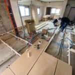 マンション　置床工事　乾式二重床（横浜市南区）