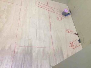 マンション　置床工事　乾式二重床（東京都港区）