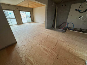 マンション　１日置床工事　乾式二重床（埼玉県蕨市）