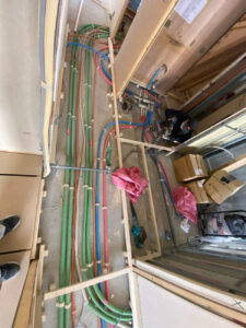 マンション　置床工事　乾式二重床（東京都品川区）