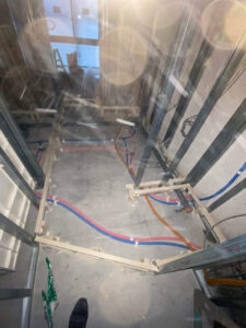 マンション　置床工事　乾式二重床（東京都新宿区）