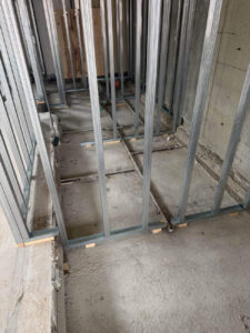 マンション　置床工事　乾式二重床（横浜市神奈川区）
