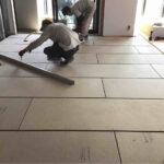 マンション　置床工事　乾式二重床（東京都渋谷区）